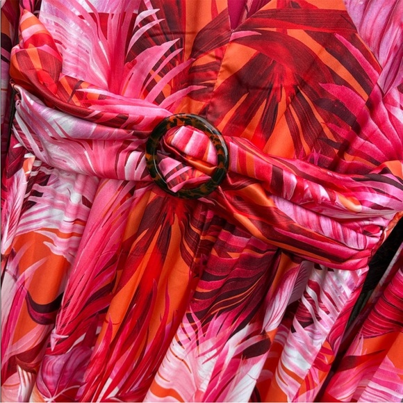 Like New Boston Proper Bright Leaf Print V
Neck Maxi Dress Size 2 - Picture 3 of 10
